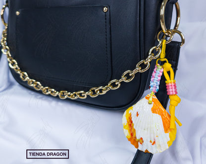 Conchas de Mar de Plástico Reciclado, Estilo Rustico, Divertido y Colorido para Mochilas, Bolsos, Termos y Llaves