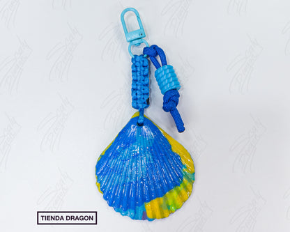 Conchas de Mar de Plástico Reciclado, Estilo Rustico, Divertido y Colorido para Mochilas, Bolsos, Termos y Llaves