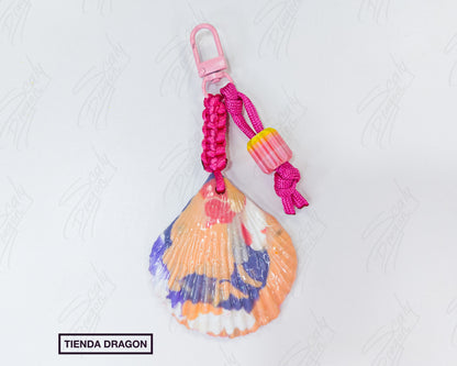 Conchas de Mar de Plástico Reciclado, Estilo Rustico, Divertido y Colorido para Mochilas, Bolsos, Termos y Llaves