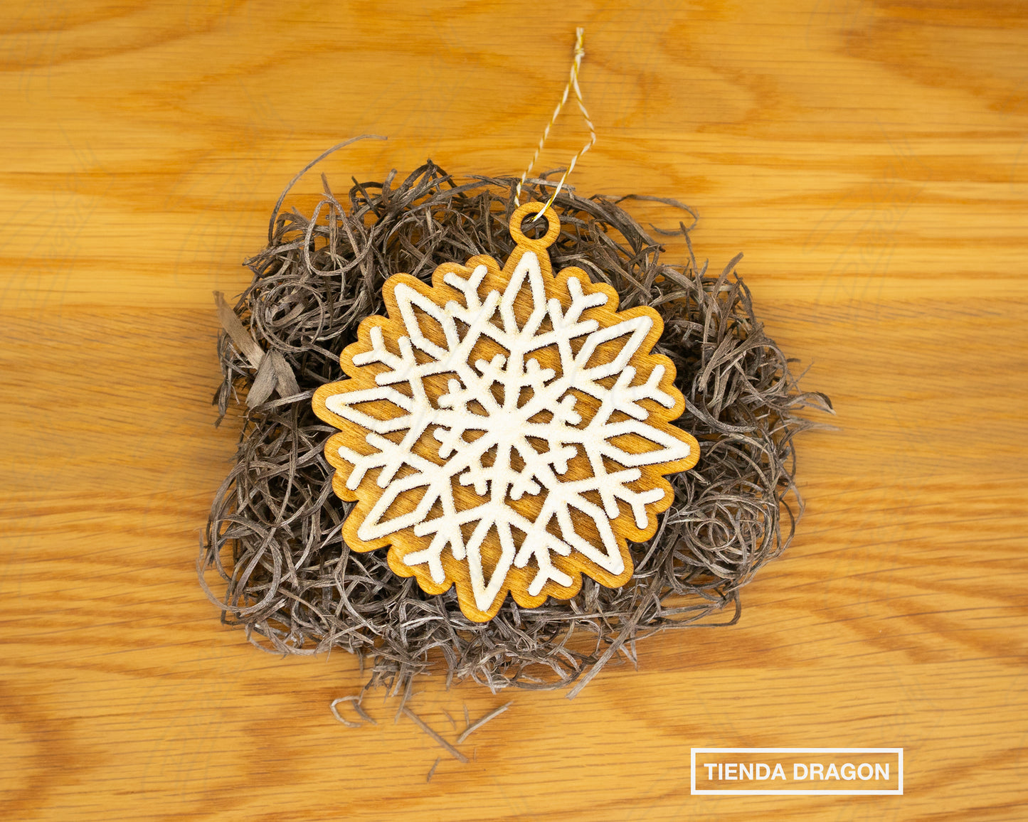 Viste tu Árbol con este Set de 6 Copos de Nieve Gingerbread
