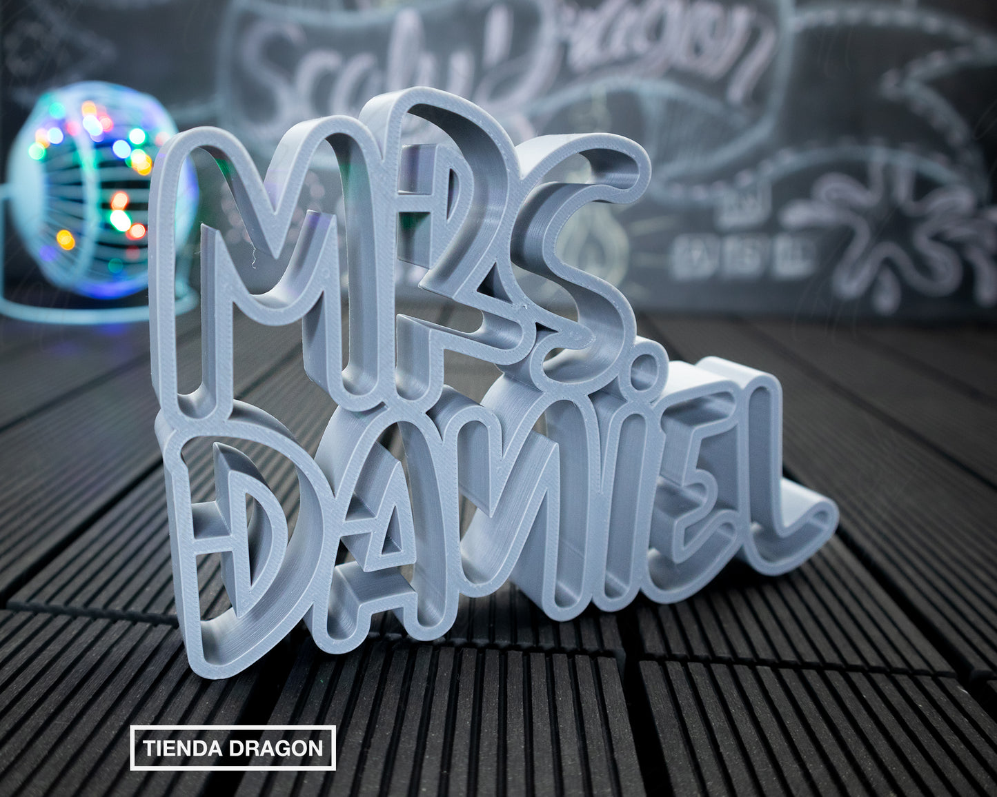 Letrero con Nombre Personalizado para Maestros | Placa Decorativa para Escritorio