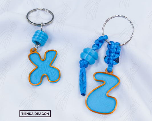 Mini Llavero de letras 3D con relieve, Estilo Divertido y Colorido para Mochilas, Bolsos, Termos y Llaves