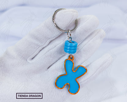 Mini Llavero de letras 3D con relieve, Estilo Divertido y Colorido para Mochilas, Bolsos, Termos y Llaves