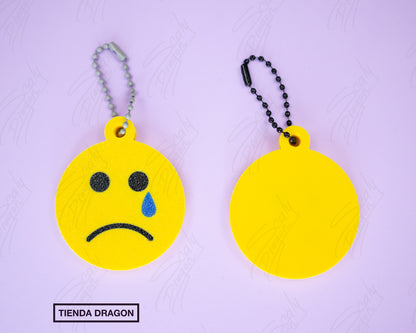 Llaveros de Emojis 3D, Emojis divertidos, colgante para mochilas o bolsos