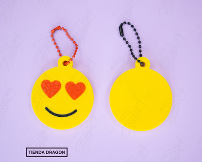 Llaveros de Emojis 3D, Emojis divertidos, colgante para mochilas o bolsos
