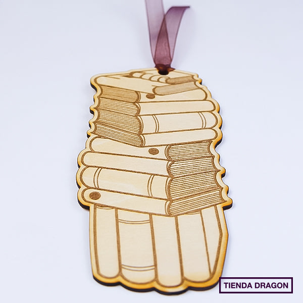 Marcador de pagina en Madera Personalizable para Amantes de la Lectura