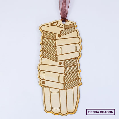 Marcador de pagina en Madera Personalizable para Amantes de la Lectura